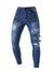 Variant image for Mænds Biker Jeans Casual Denim med Polstrede Indsatser-9