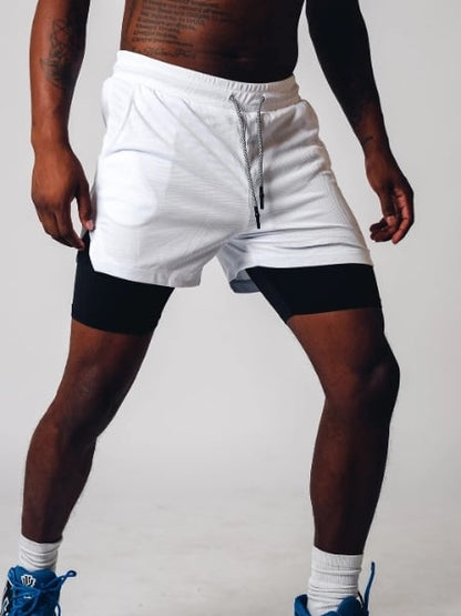 Herre Sportshorts 2-i-1 med Fugtdræningsteknologi 4
