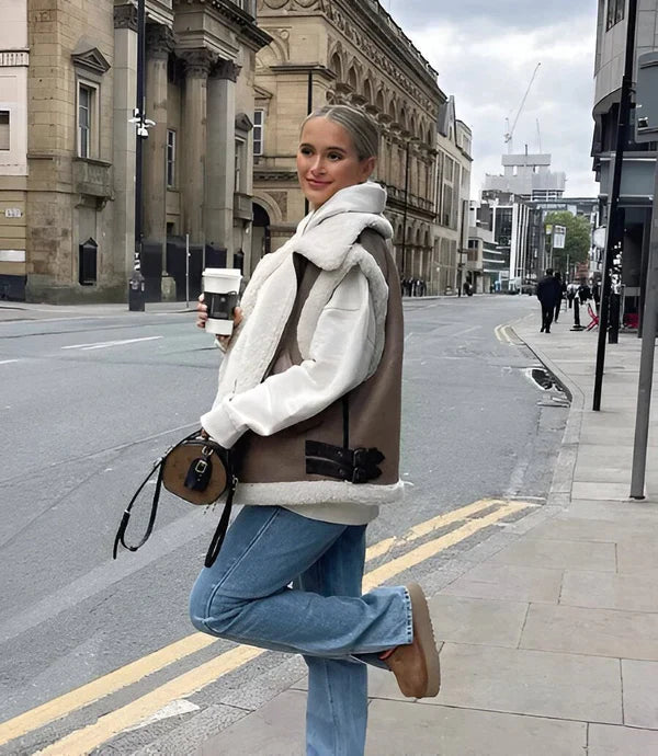 Kvinders Efterårsvest Chic Uldmix 4