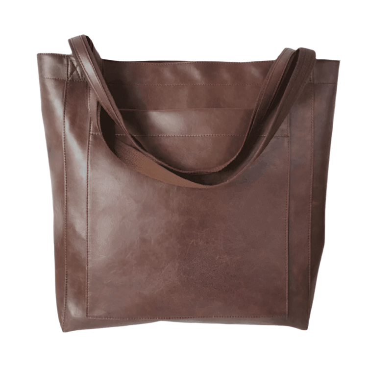 Kvinders Taske Klassisk Design Vegansk Læder 3