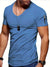Variant image for Herre T Shirt V-Hals Casual Letvægts 100% Bomuld Hvid T Shirt Mænd-34