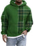 Variant image for Hoodies Mænd Rudemønster 100% Bomuld Casual Komfortabel-1