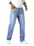 Mænds Jeans Afslappet Design Lige Ben Denim-1