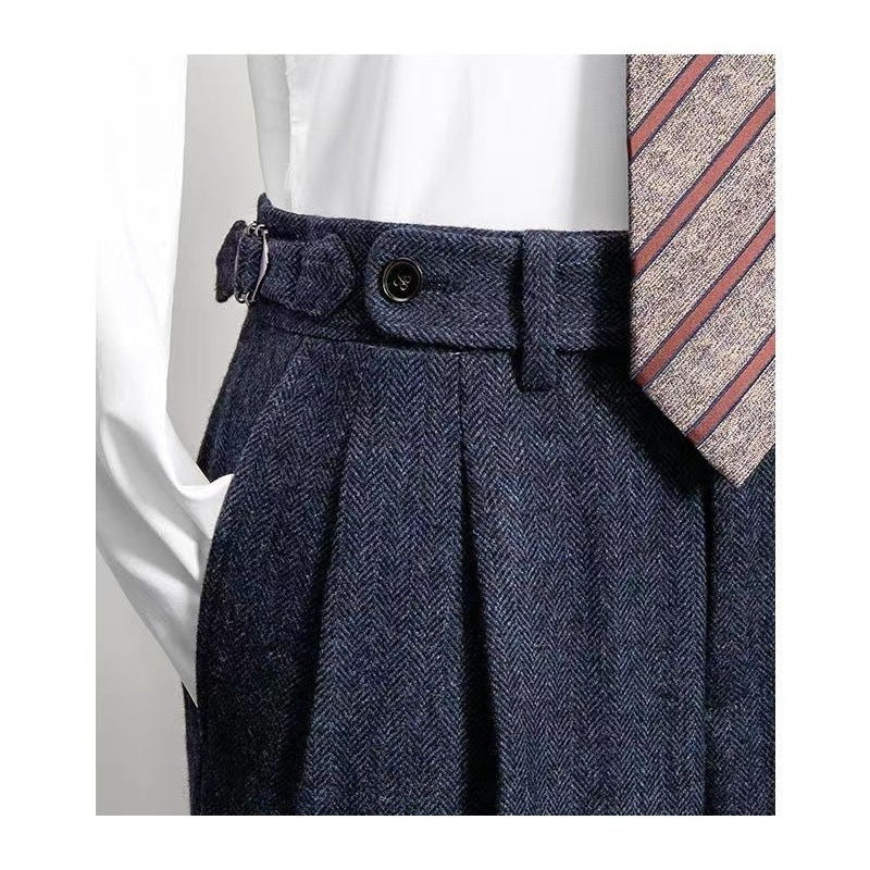 Mænds Fritidsbukser Afslappet Tweed 3