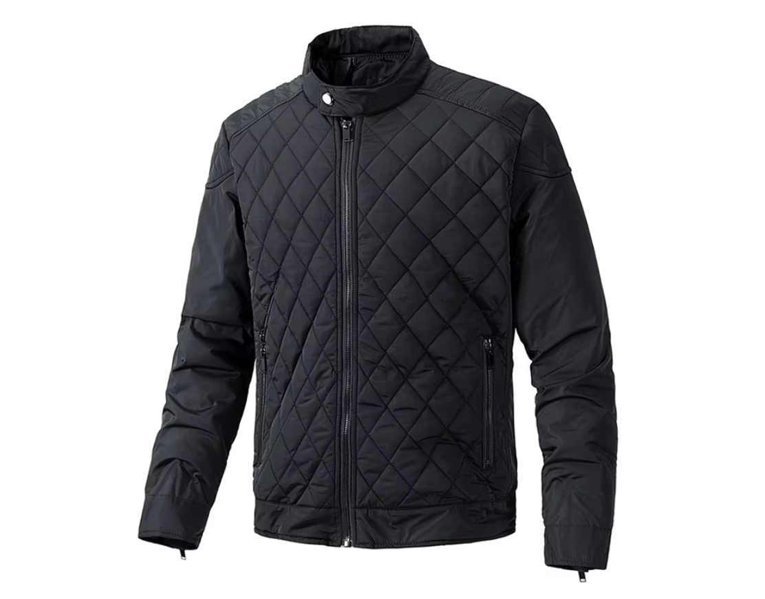 Mænds bomuldspolstret bomberjakke