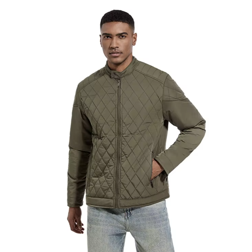 Mænds bomuldspolstret bomberjakke
