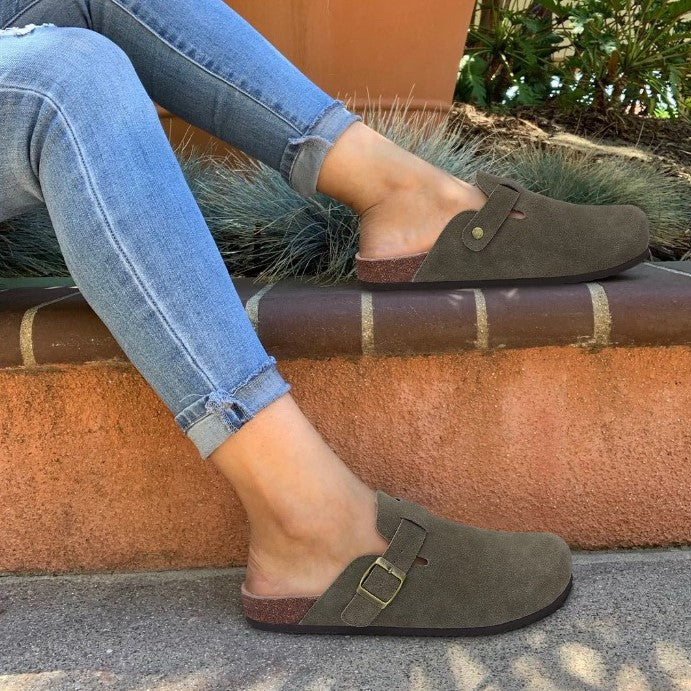 Unisex Sandaler Boston Stil Læder Komfortable og Tidløse-3