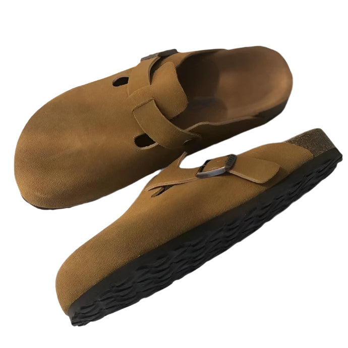 Unisex Sandaler Boston Stil Læder Komfortable og Tidløse-1