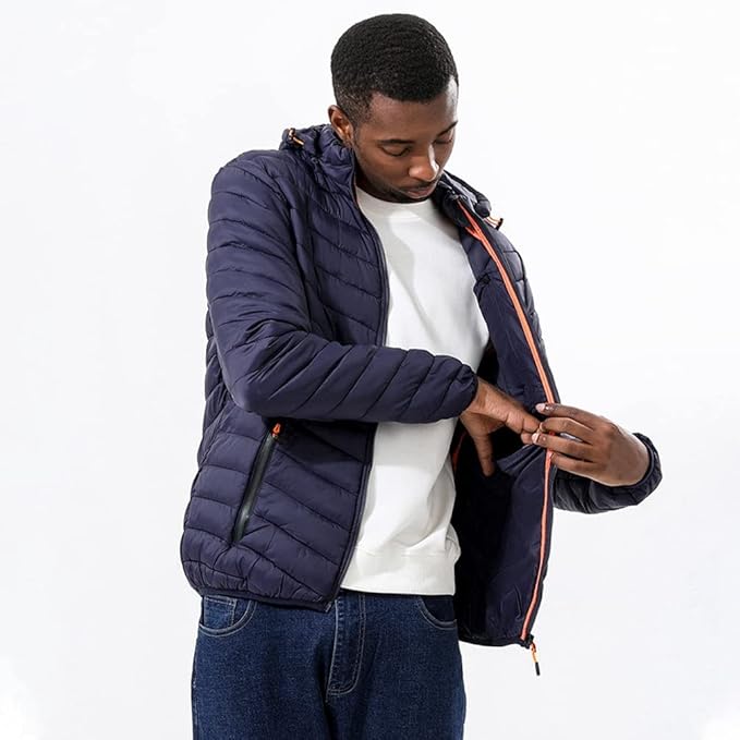 Herre letvægts bomuldspolstret jakke