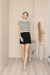 Cropped strik-sweater til kvinder