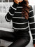 Kvinders Sweater Stribet Rund Hals 100% Bomuld 2