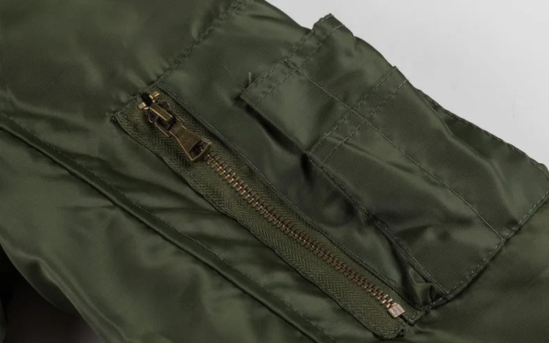 Bomberjakke i tyk plys til mænd