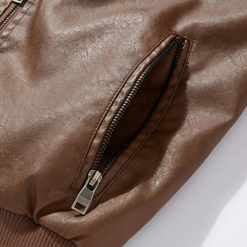 Casual varm bikerjakke til mænd