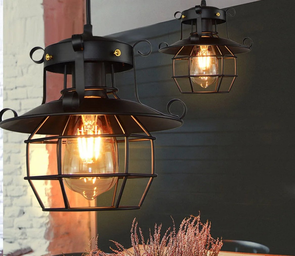 Retro industriel hængelampe