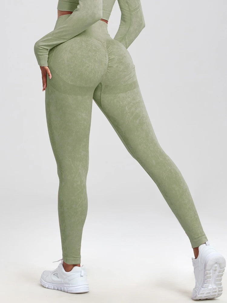 Højtaljede Fitness-leggings