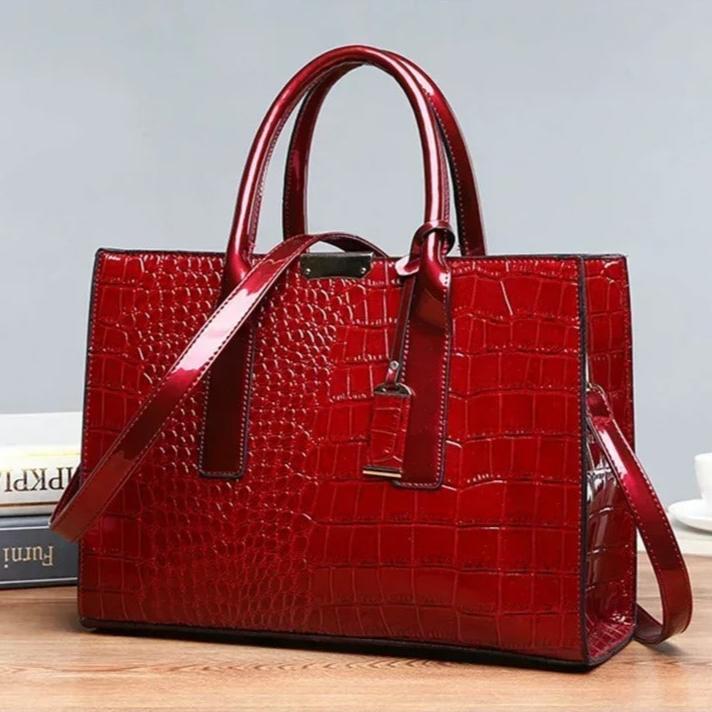 Krokodilleprint mulepose