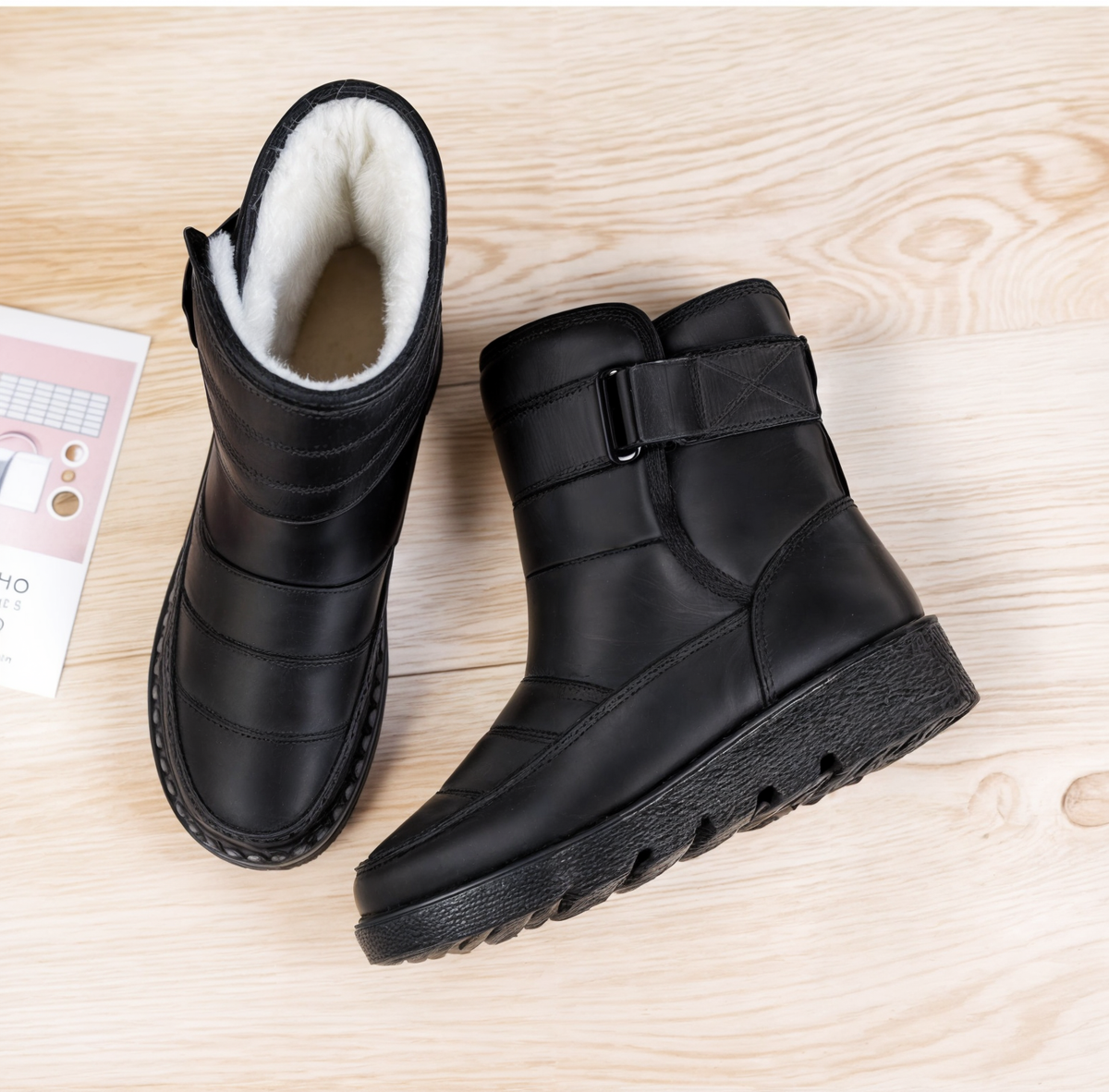 Skridsikre vandtætte snestøvler til kvinder