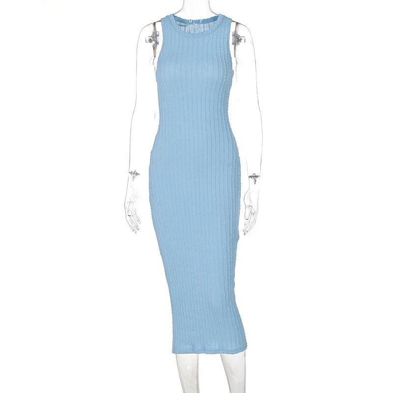 Hæklet bodycon uden ærmer til kvinder