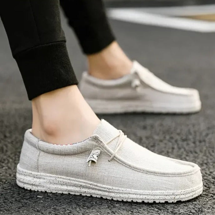 Casual loafers med snørebånd til mænd