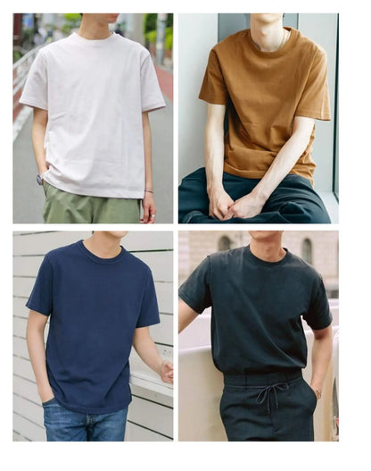Overdimensioneret kraftig herre-T-shirt