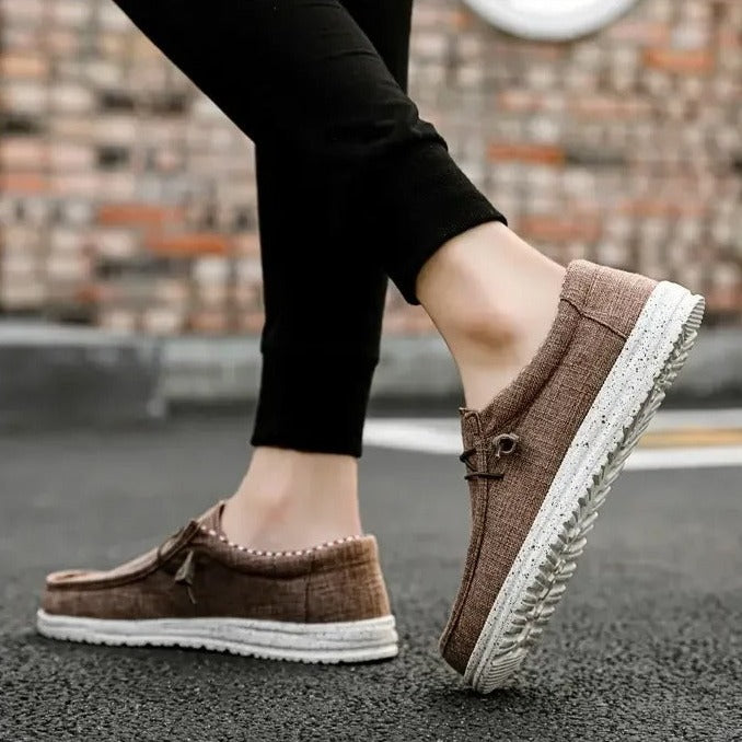 Casual loafers med snørebånd til mænd