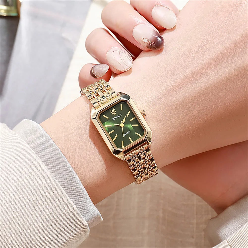 Kvinders Light Luxury Square Watch