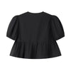 Front Tie Ruffle Crop Top