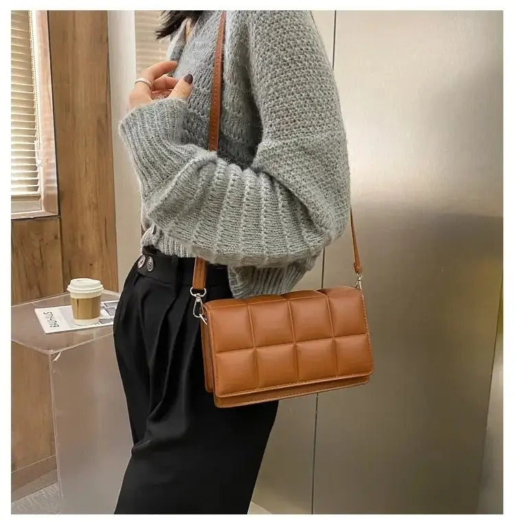 Lille crossbody-taske i læder til kvinder