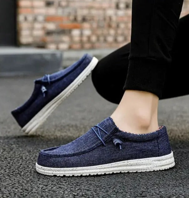 Casual loafers med snørebånd til mænd