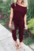 Løs off shoulder-jumpsuit til kvinder
