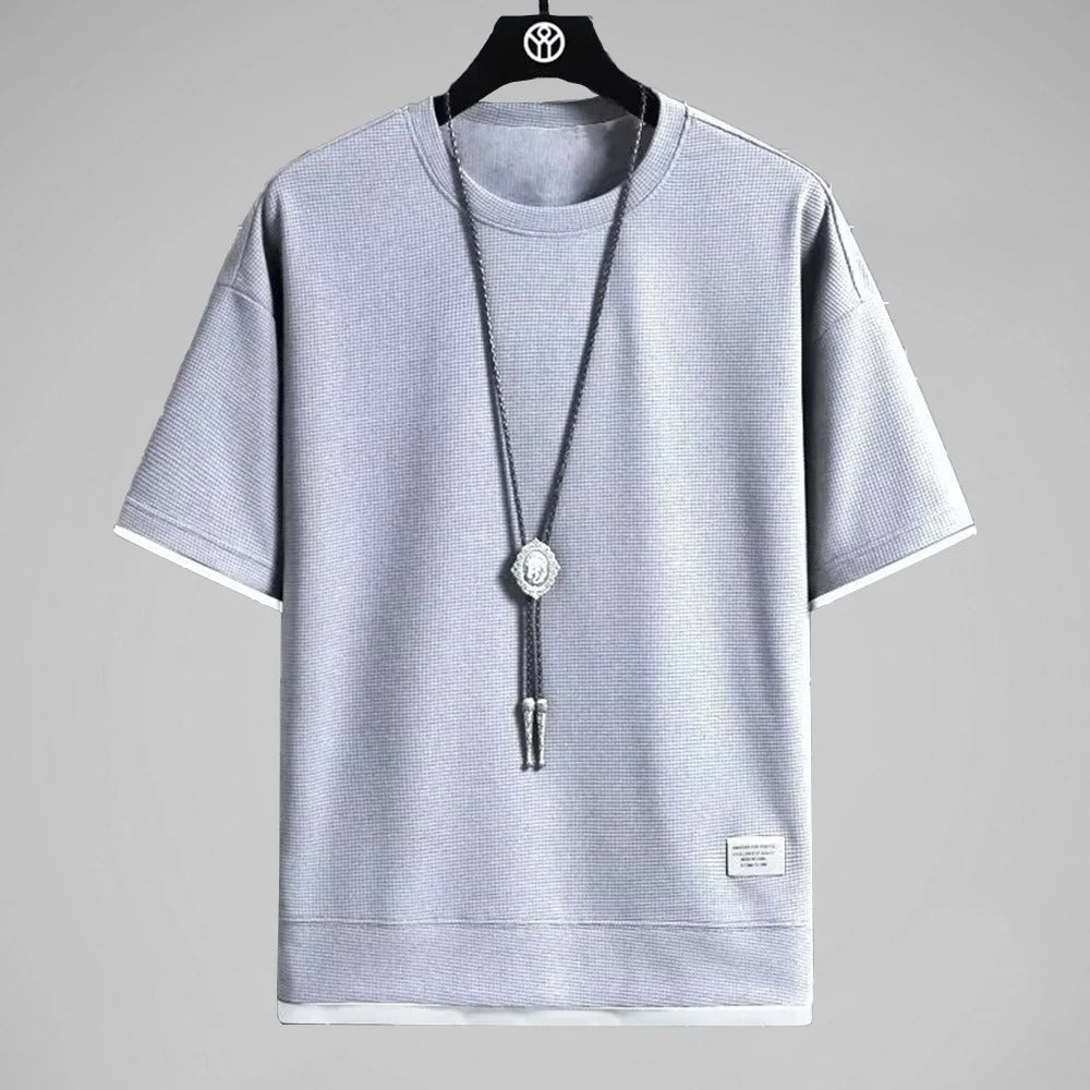 Premium vaffel-T-shirt til mænd