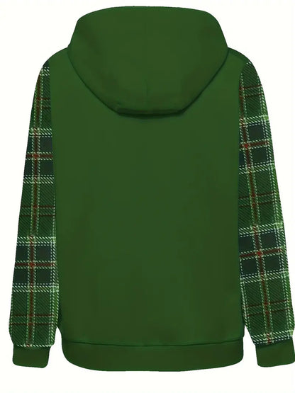 Hoodies Mænd Rudemønster 100% Bomuld Casual Komfortabel-2