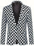 Herre Vinterjakke med Skakmønster Elegant Design Polyester-1