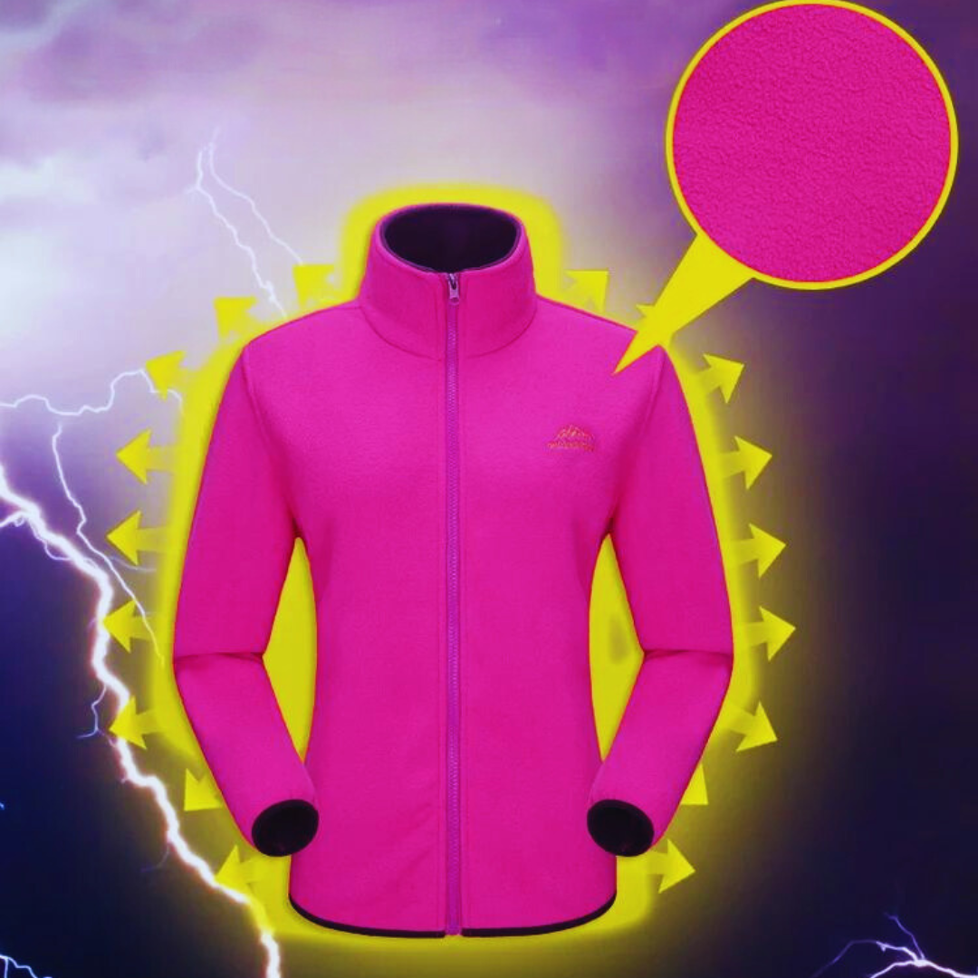 Dame fleece foring jakke
