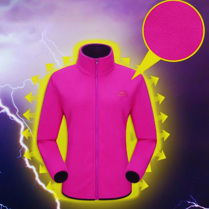 Dame fleece foring jakke