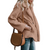 Oversized fluffy fleecejakke til kvinder