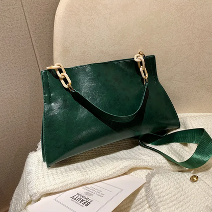 Dame Skuldertaske Elegant Kunstlæder Rummelig 2