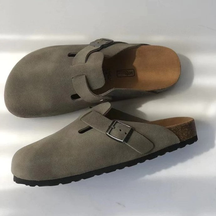 Unisex Sandaler Boston Stil Læder Komfortable og Tidløse-2
