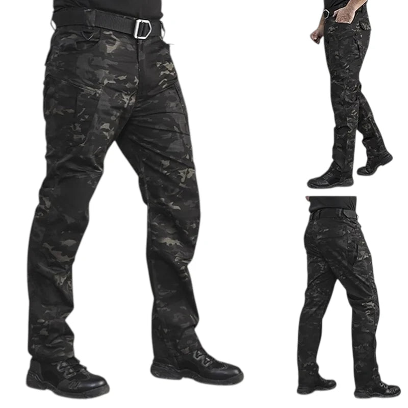 Herre Cargo Bukser Taktisk Holdbart Design Bomuld