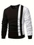 Herre Pullover Farveblok Rund Hals 100% Blød Akryl-1
