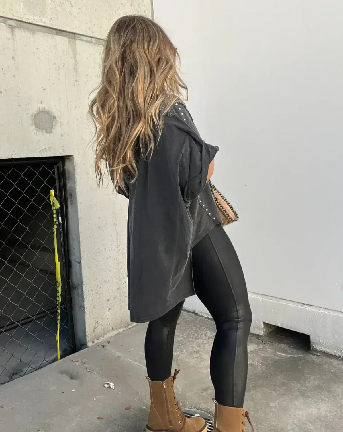 Dame Skjorte Oversized Klassisk Design 100% Bomuld-3