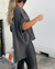 Dame Skjorte Oversized Klassisk Design 100% Bomuld-6