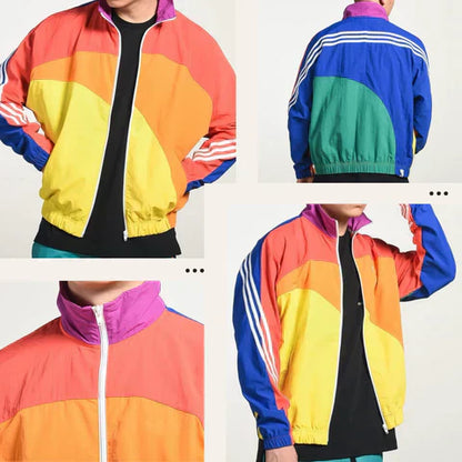 Herre Vindjakke Retro Style 100% Polyester-2