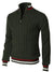 Variant image for Herre Striktrøje Zipper Blødt 100% Bomuld Italiensk Design-10