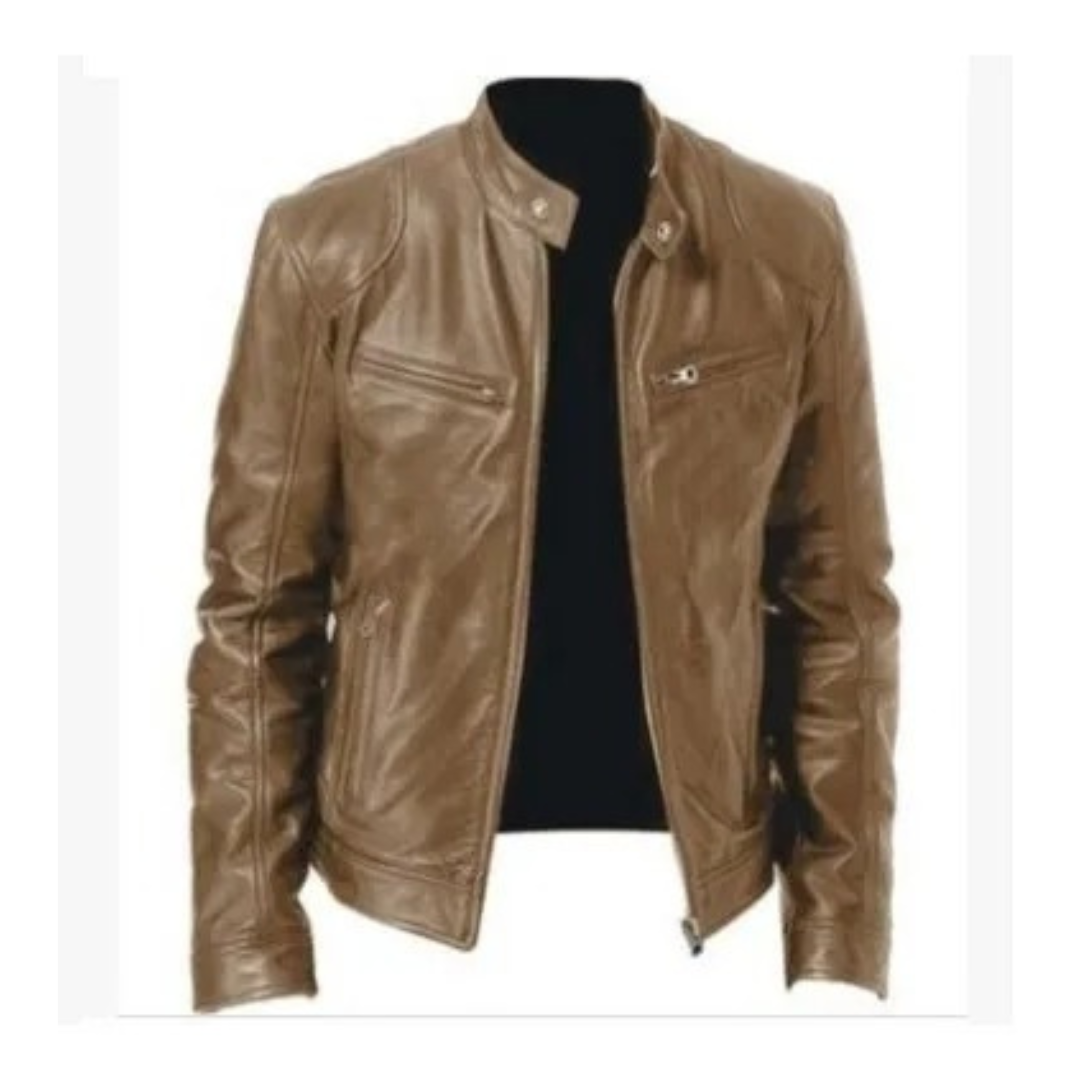 Slim Fit motorcykeljakke til mænd
