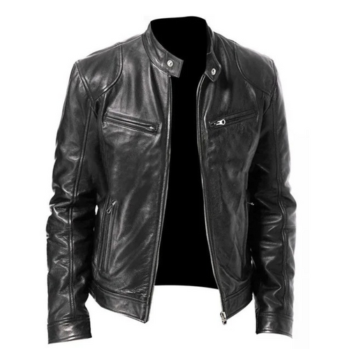 Slim Fit motorcykeljakke til mænd