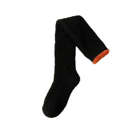 Coral Fleece Over-knæ høje sokker