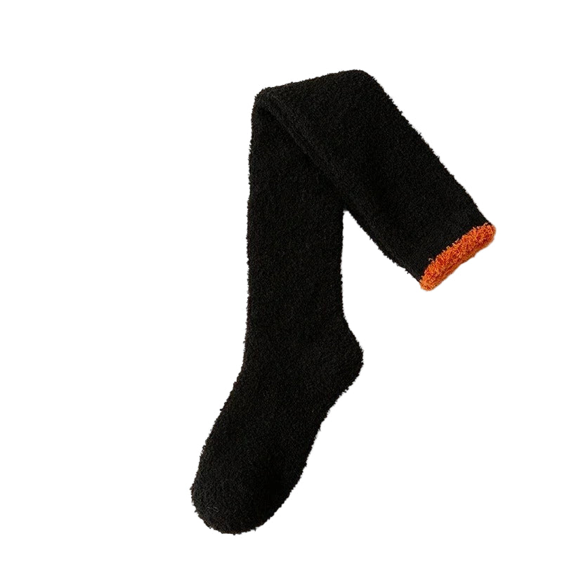 Coral Fleece Over-knæ høje sokker