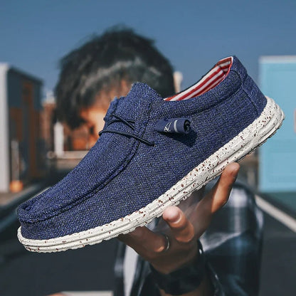 Casual loafers med snørebånd til mænd