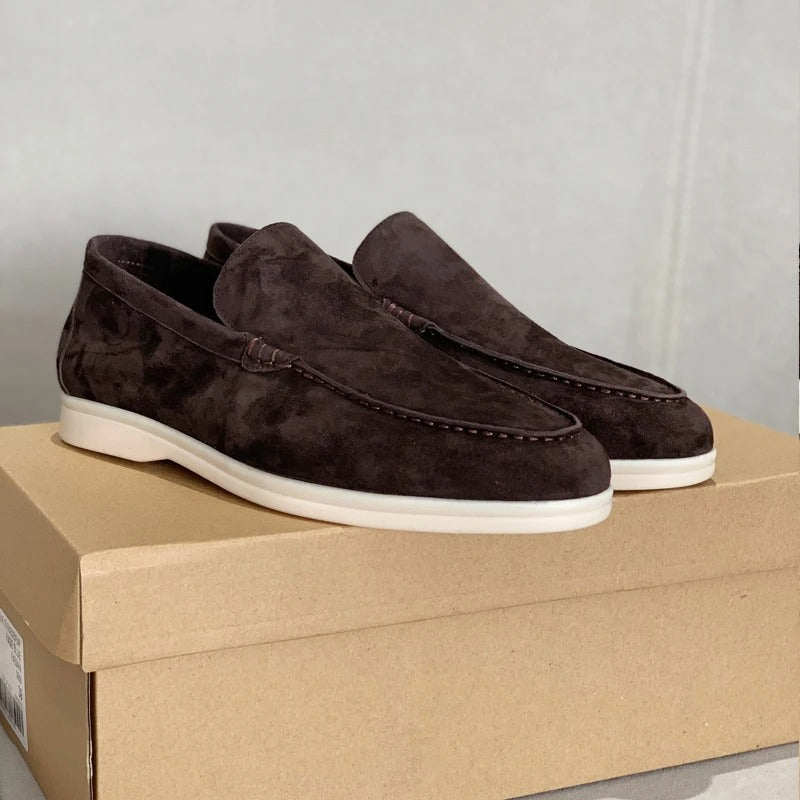 Loafers i ruskind til mænd